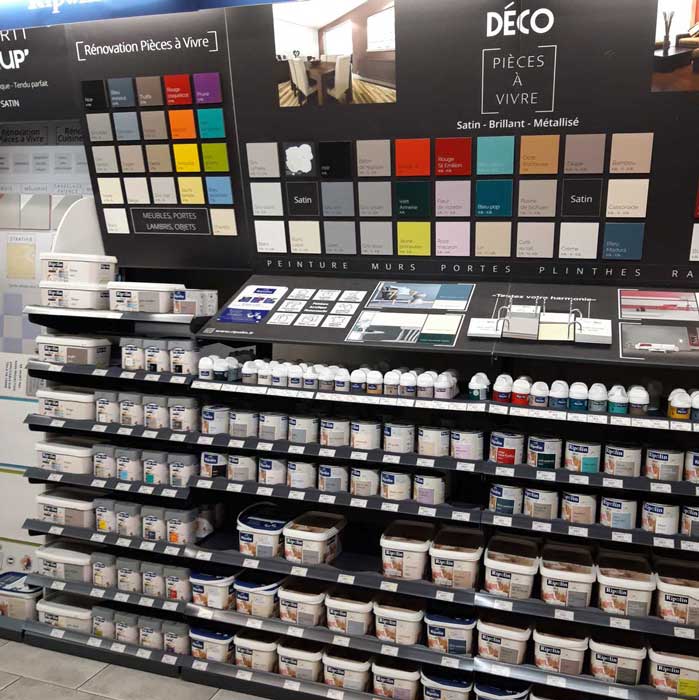 Un large choix de produits disponibles en magasin.
