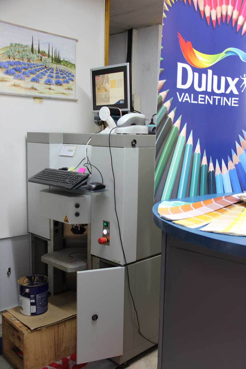 Machine à teinter.