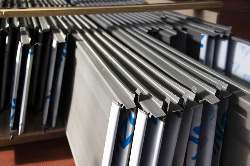 Bacs à joint debout en zinc pigmento vert